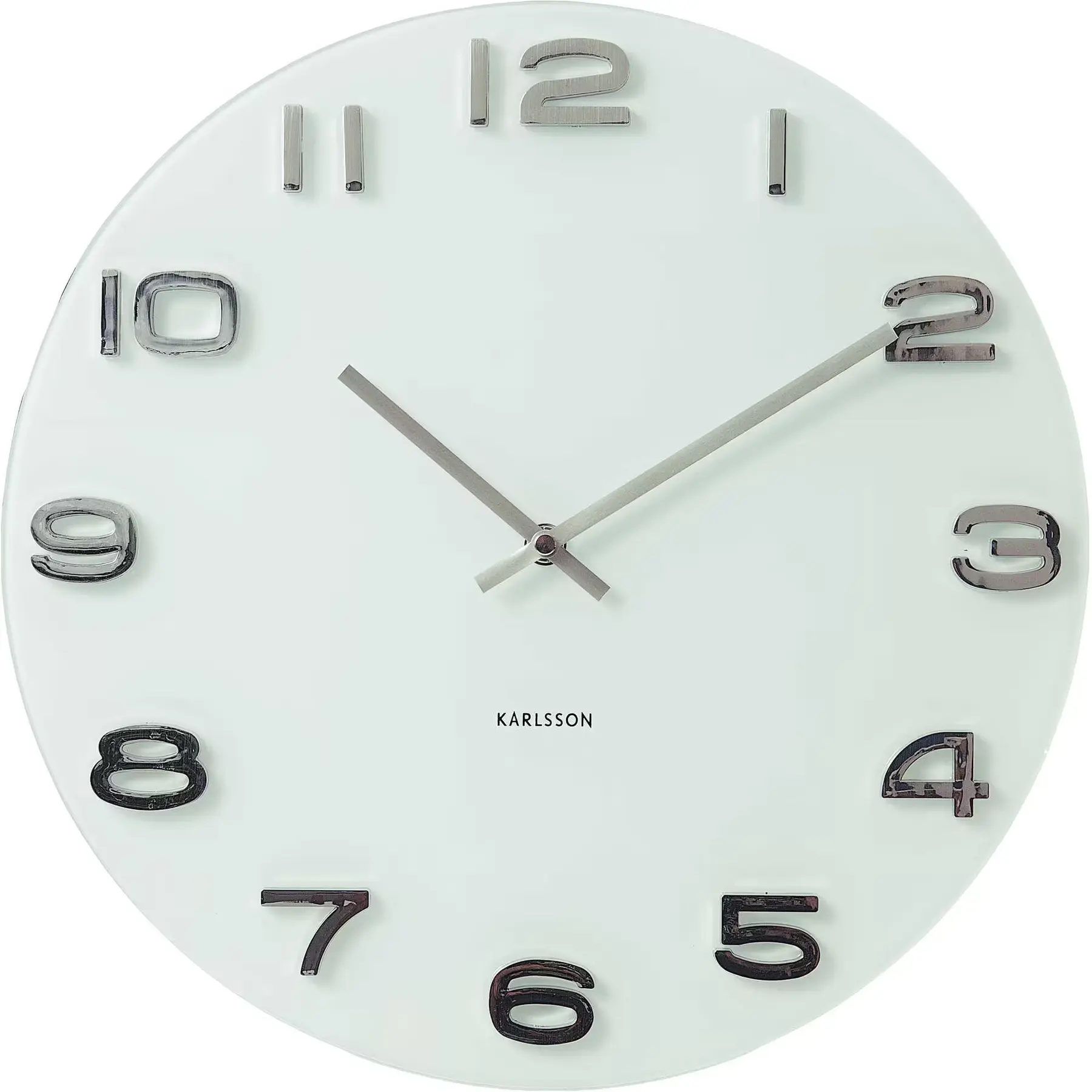 Horloge murale verre rond murale Karlsson Vintage