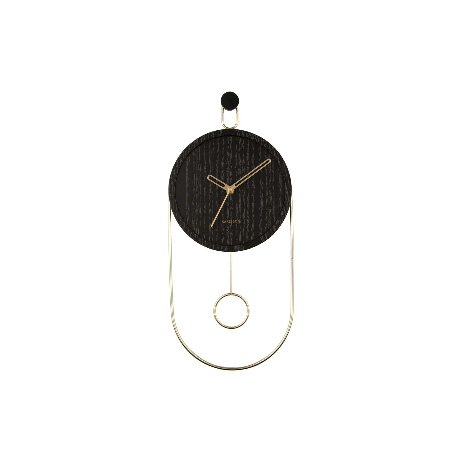 Horloge murale placage de bois Karlsson Swing Pendulum