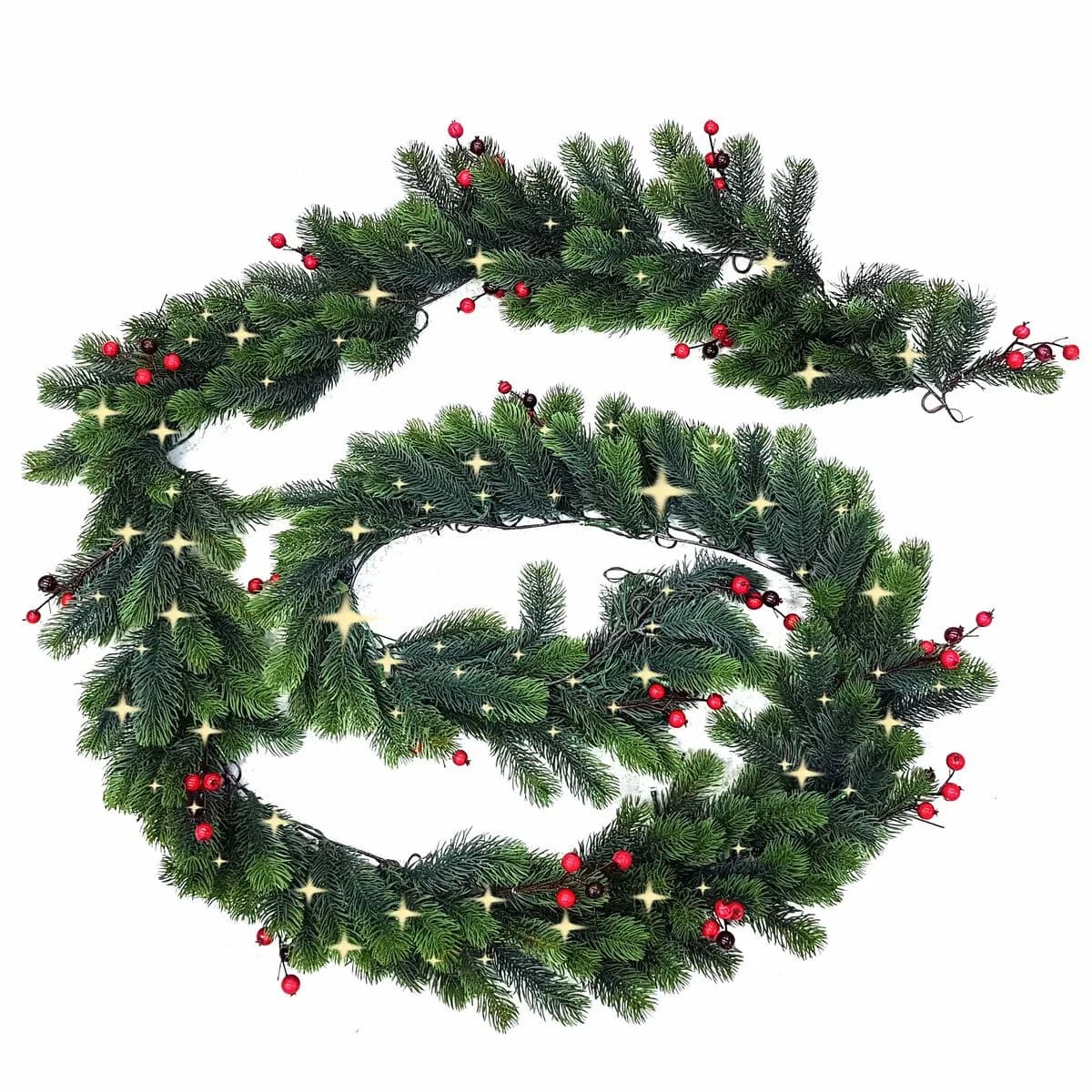 Lumineo Décoration lumineuse Noël - Vert et blanc