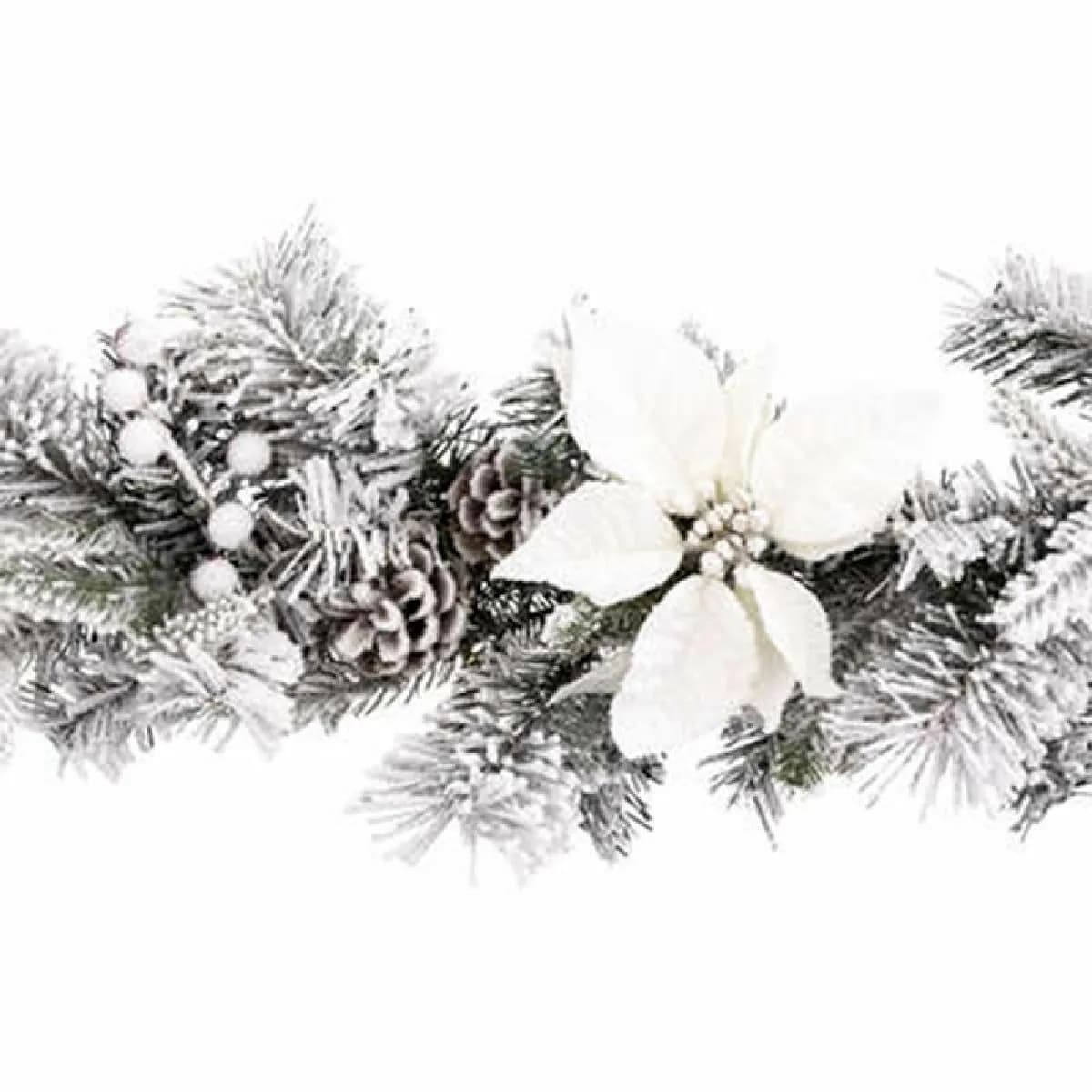 Feeric Christmas Guirlande Naturel Floque 2m