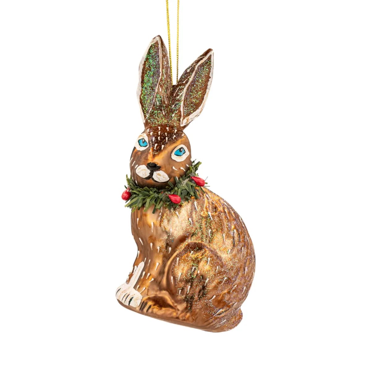Sass & belle Boule de Noël lapin - Marron