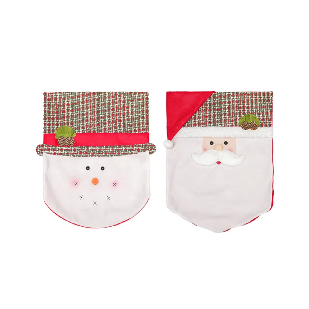 C375 Protection Chaise Noël Bonhomme de Neige